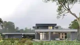 Дом с отдельным гаражом на большом участке