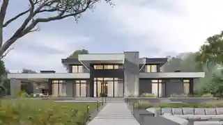 Дом с отдельным гаражом на большом участке