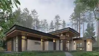 Проект дома со внутренним двориком