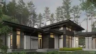 Проект дома со внутренним двориком