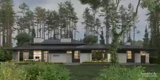 Проект дома со внутренним двориком