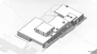 Дом, баня и терраса под одной кровлей. Одним пятном застройки.
