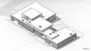 Дом, баня и терраса под одной кровлей. Одним пятном застройки.