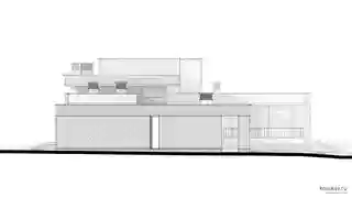 Дом, баня и терраса под одной кровлей. Одним пятном застройки.