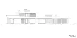 Два дома с бассейном и большим навесом