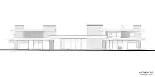 Два дома с бассейном и большим навесом