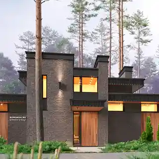 Дом с бассейном во внутреннем дворе