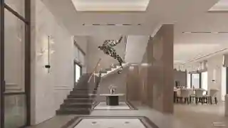 Хол. Вид на лестницу