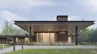 Дом с отдельно стоящим гаражом под одной кровлей