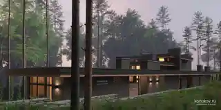 Дом на узком участке