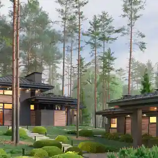 Одноэтажный дом с гаражом-эллингом на Истринском водохранилище