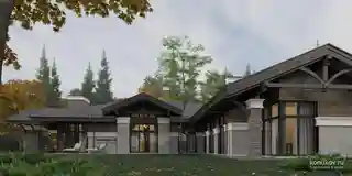 Дом для большой семьи на ровном участке