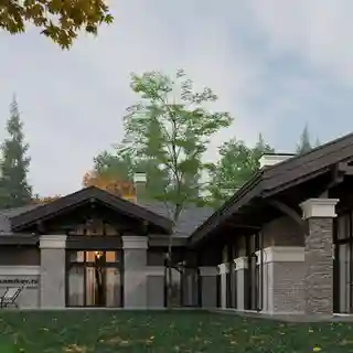 Дом для большой семьи на ровном участке