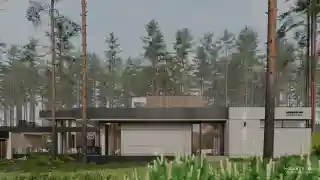 Дом, баня и терраса под одной кровлей. Одним пятном застройки.