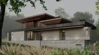 Дом на склоне оврага