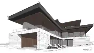 Дом на склоне оврага