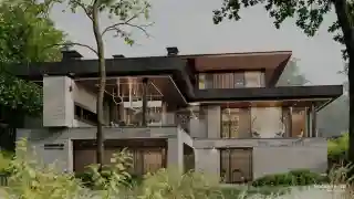 Дом на склоне оврага