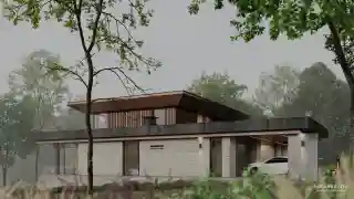 Дом на склоне оврага