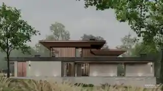 Дом на склоне оврага