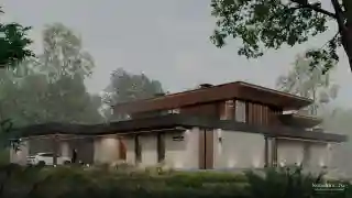 Дом на склоне оврага