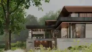 Дом на склоне оврага