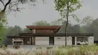 Дом на склоне оврага