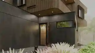 Моднейший современный дом на небольшом участке