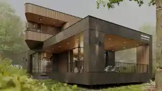 Моднейший современный дом на небольшом участке