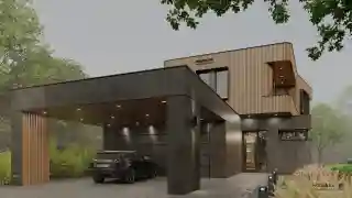 Моднейший современный дом на небольшом участке