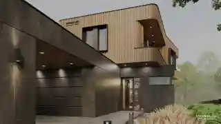 Моднейший современный дом на небольшом участке