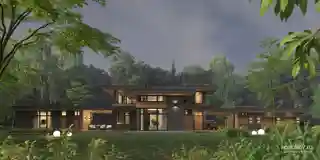 Дом Александра на берегу реки