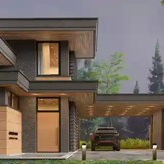 Дом Александра на берегу реки