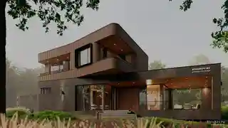 Моднейший современный дом на небольшом участке