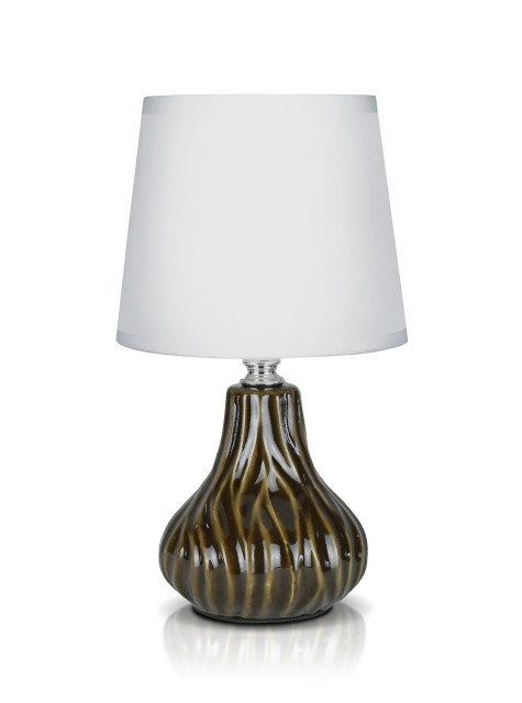 А-LE416 Brown+White абажур, размер: 160*160*250мм (24) светильник настольный