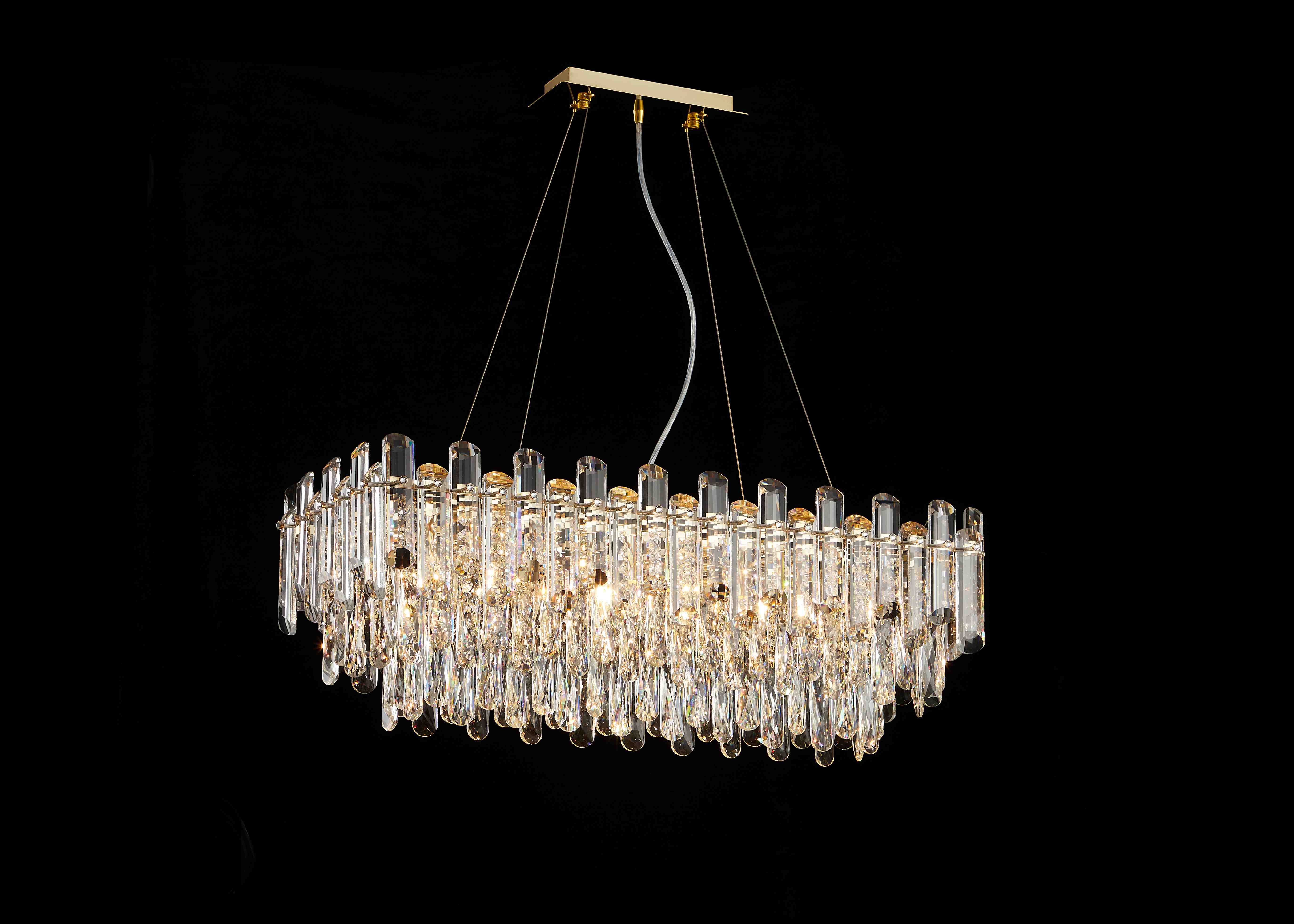 NW076-L800*W300*H290 RECTANGLE H GOLD (1) Люстра NW #