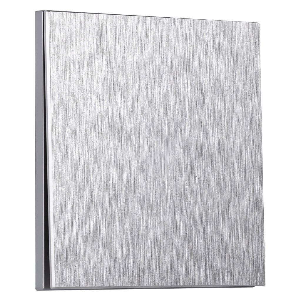 Выключатель 1-клавишный независимый 10А алюминий серебро «Альтаир» (SBE-i11al-10-SW1-0)