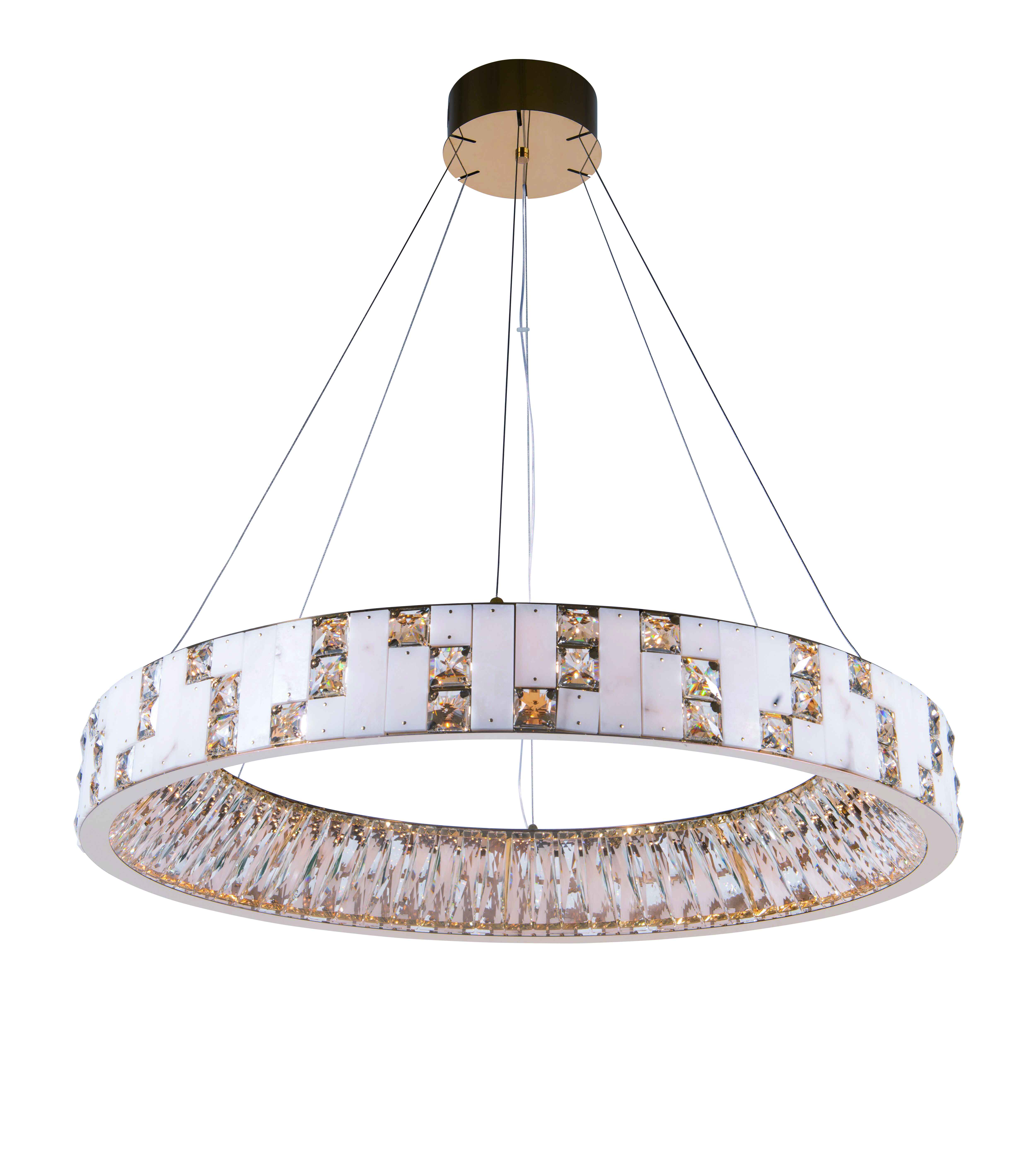 6029E/80W GOLD+CLEAR (1) Люстра NW