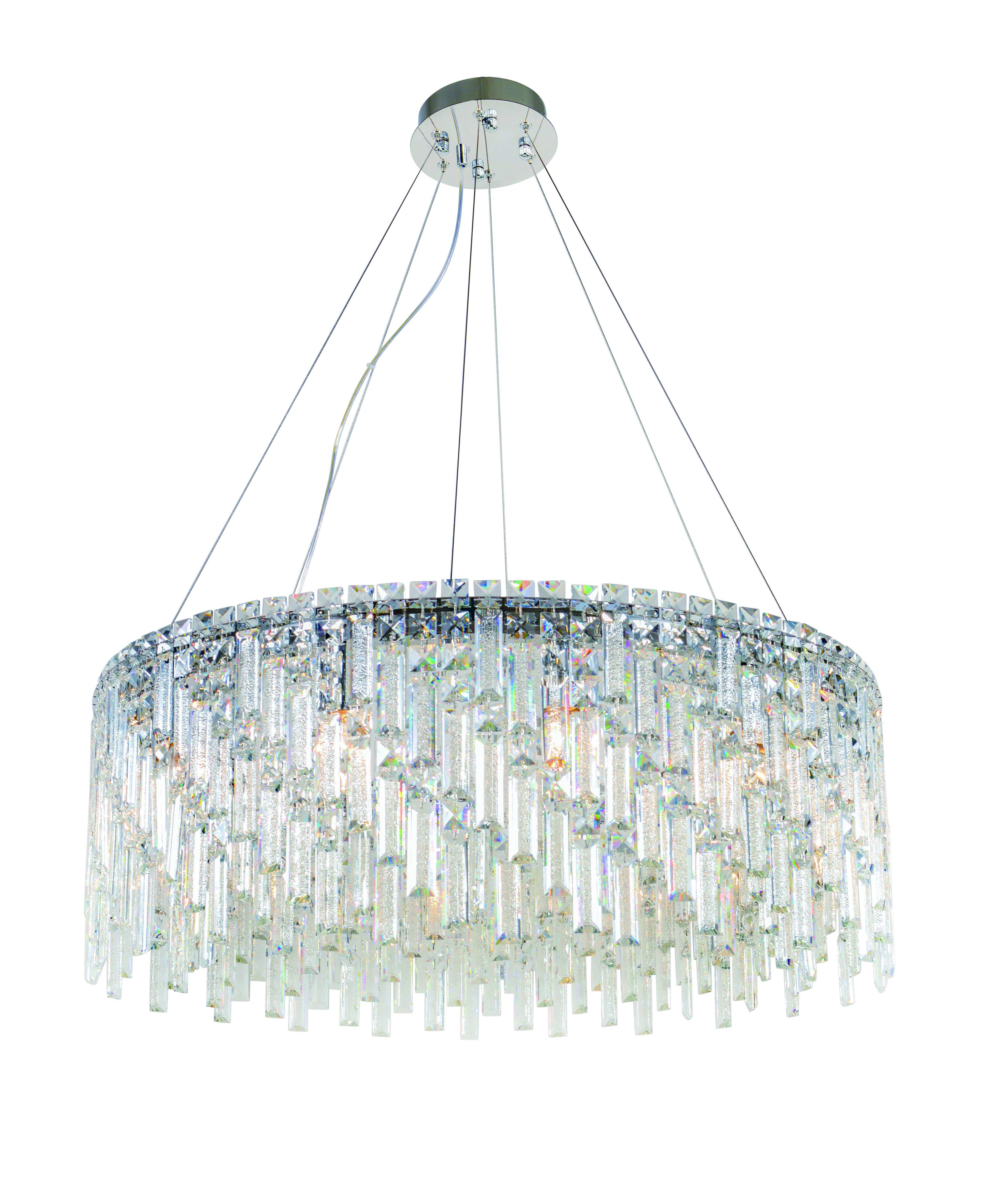 6073R/12A CHROME+CLEAR (1) Люстра NW
