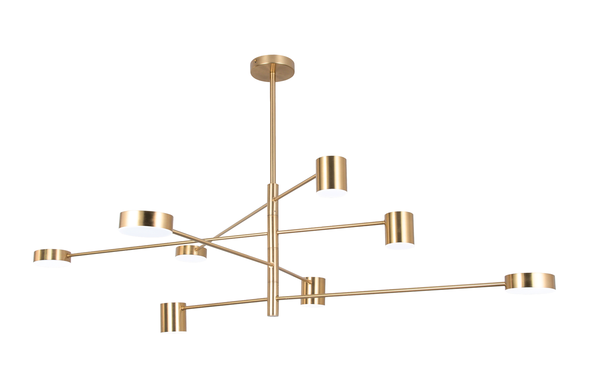 8021-DW-8 BRASS (1) Люстра (NW)