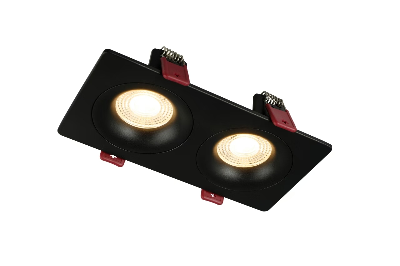 Светильник встраиваемый GU10 2*50W, черный IL.0029.0002-2-BK