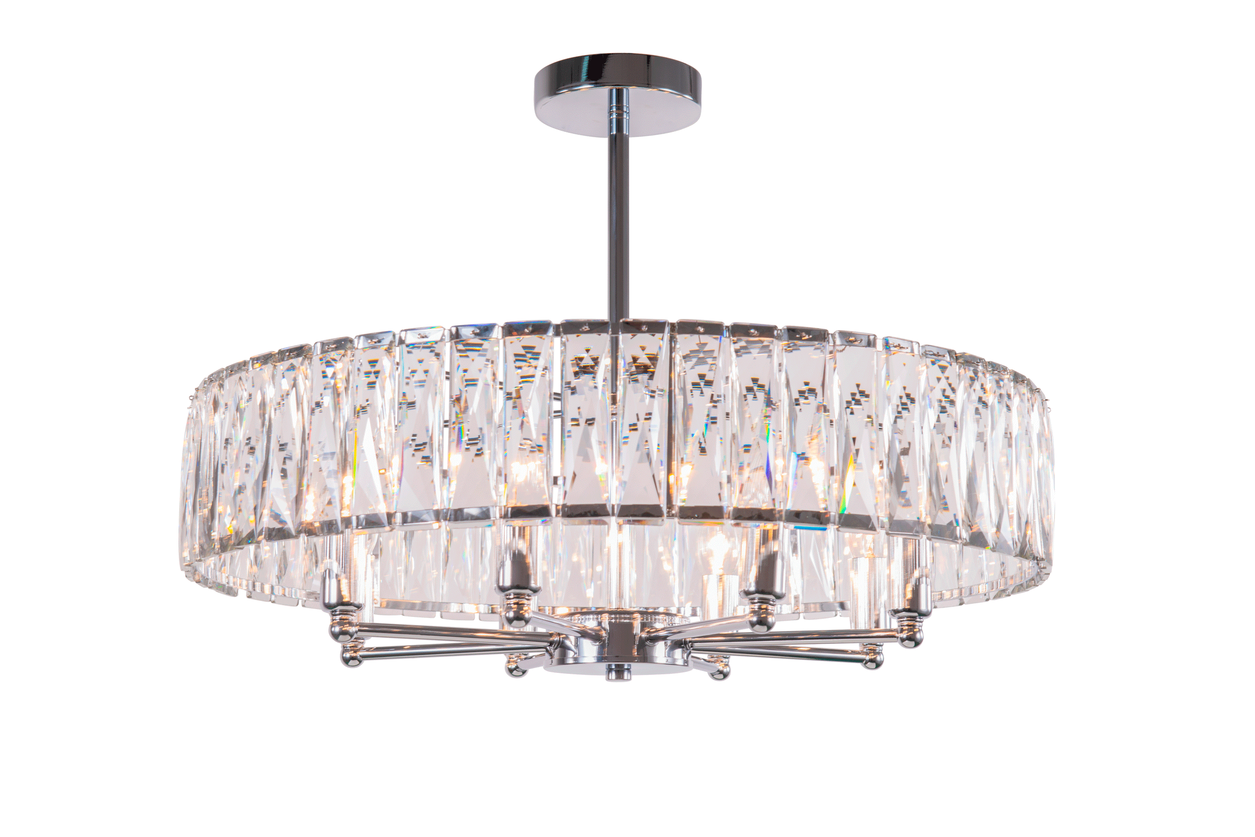 2432R/8A CHR+CL (1) Люстра NW #
