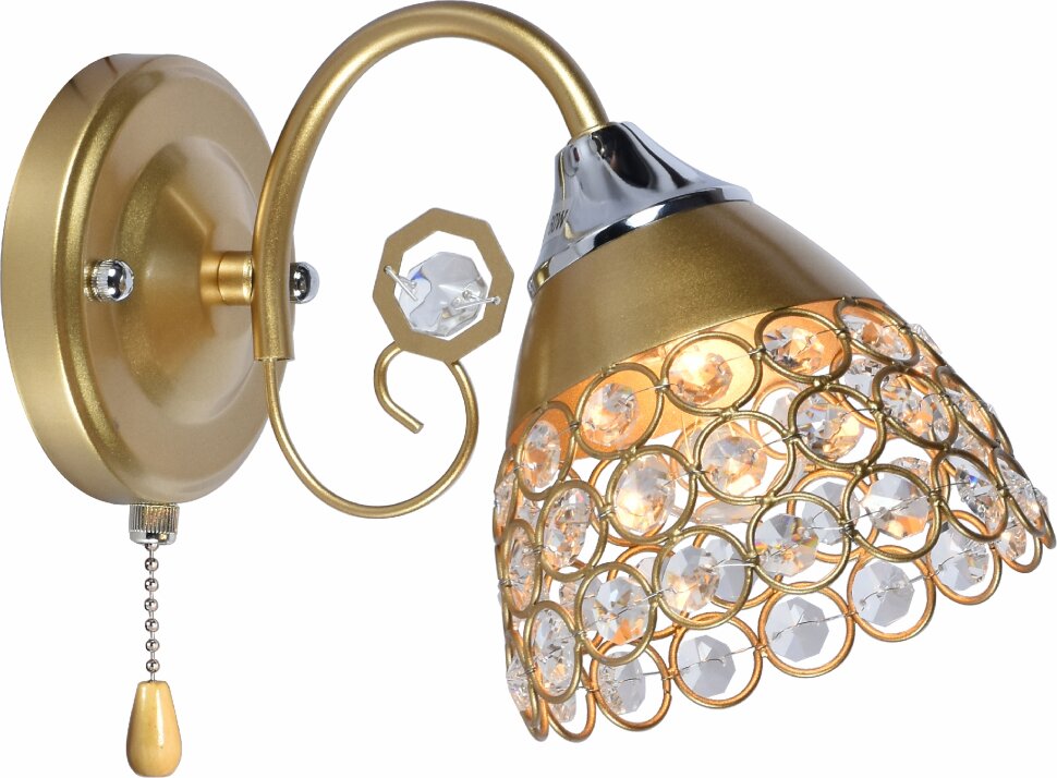 МС-XA1206/1 GOLD+CR (10)  светильник настенны [01093534]