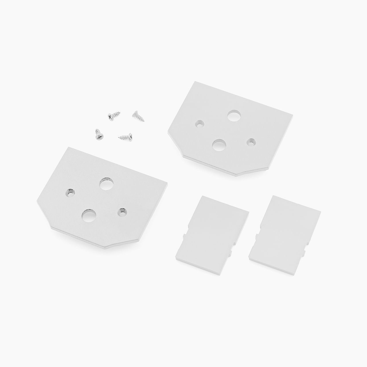 Комплект торцевых заглушек для шинопровода IL.0050.3000 трековой системы SMART LINE 220В, Белый IL.0050.3005-WH
