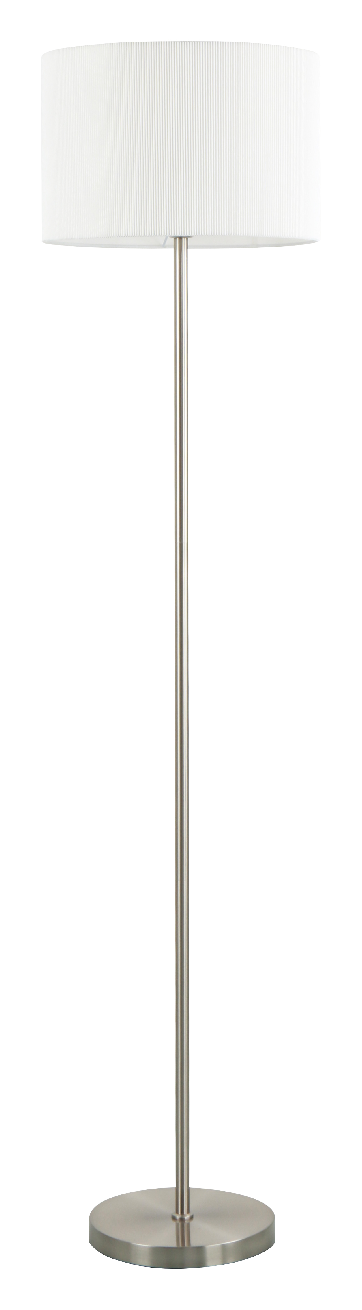 4058AFL SATIN NICKEL+WHITE (1) Торшер NW