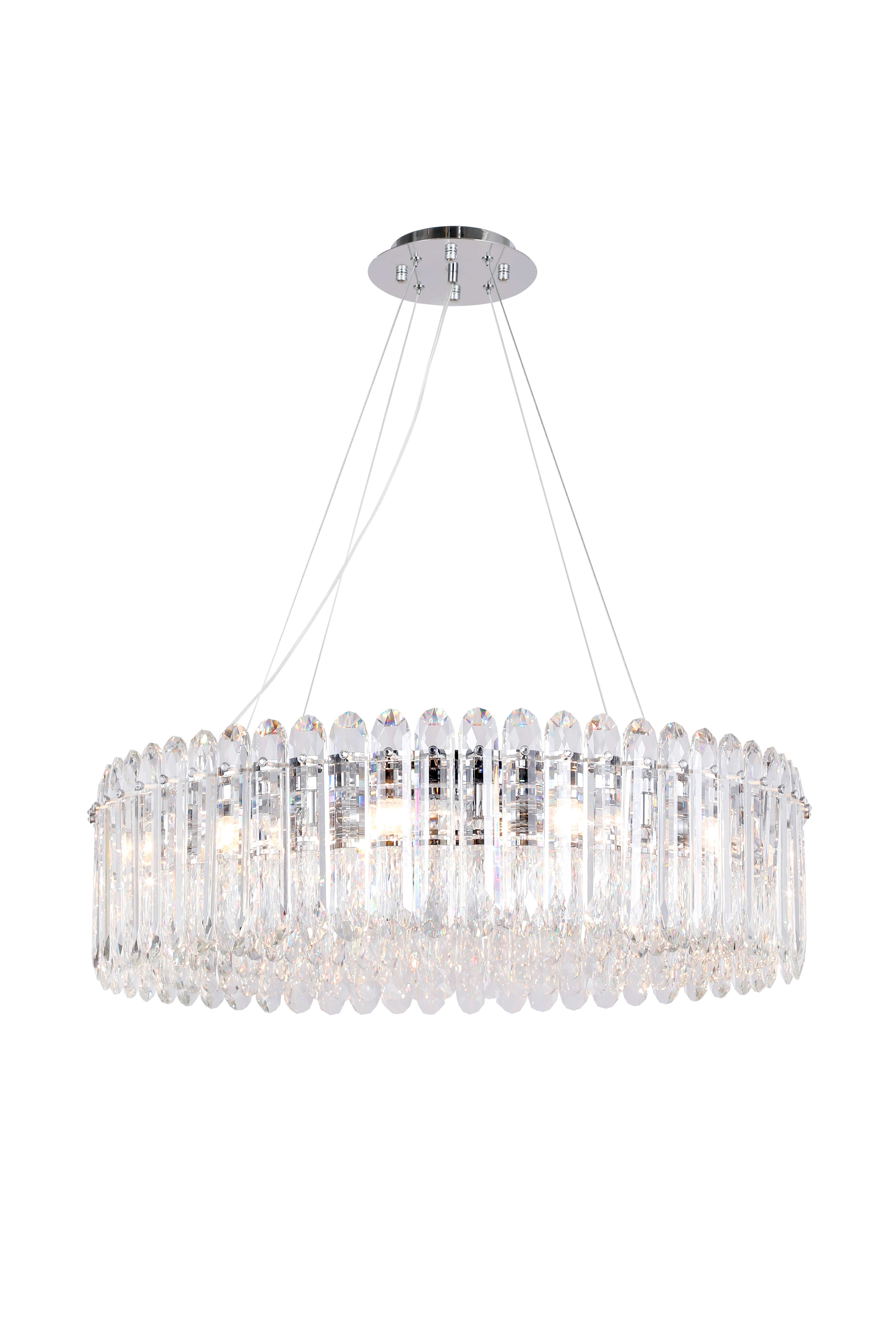 5075-12CR CHROME+CLEAR (1) Люстра NW #
