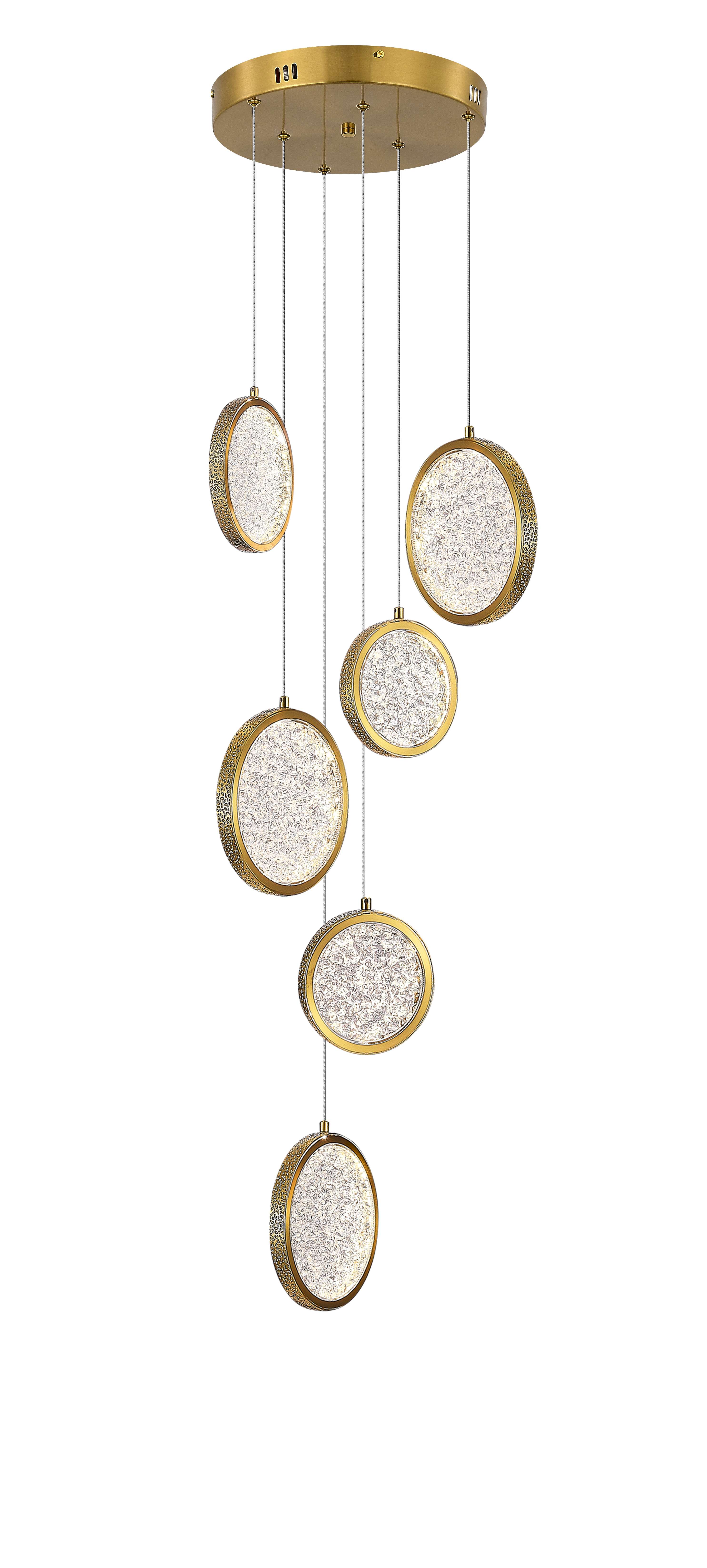 D2061-DW-6 BRASS (1) Люстра NW