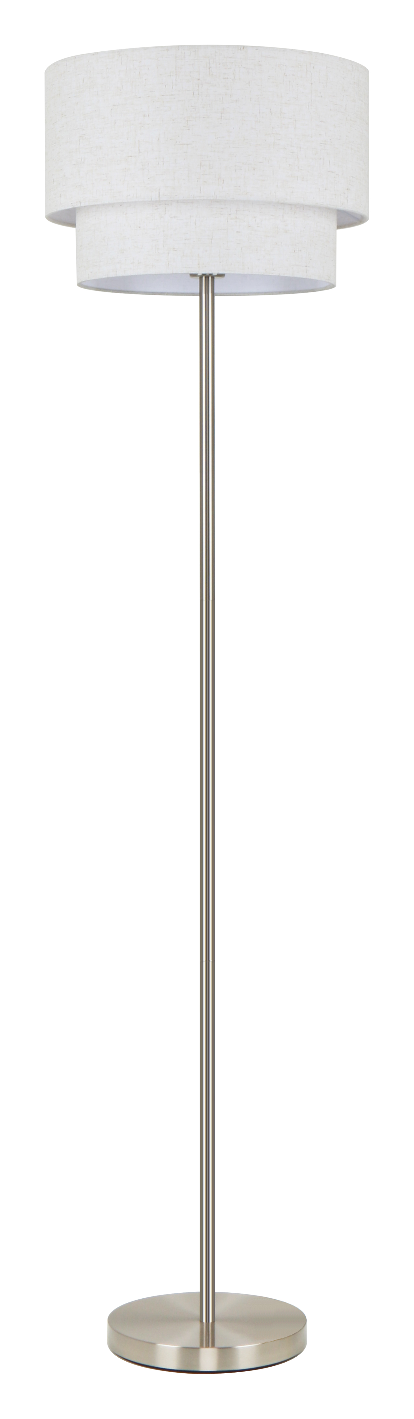 4083AFL SATIN NICKEL+LIGHT FLAX (1) Торшер NW