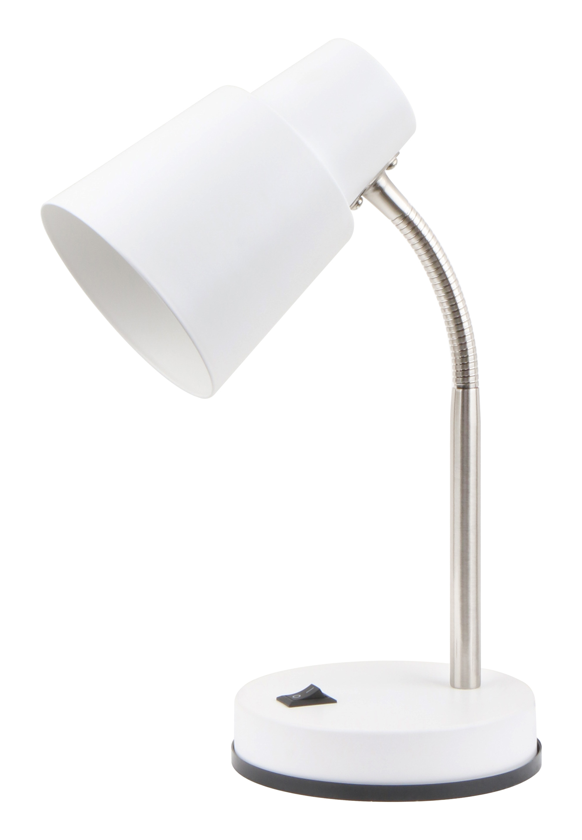 2031ATL MATT WHITE+SATIN NICKEL (1/12) Наст.Лампа NW #