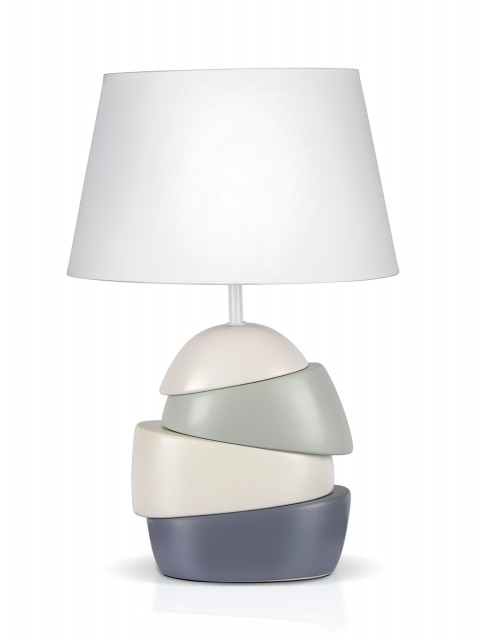 Д-JM1639-1L White+Grey, размер: 315*205*475мм (6) светильник настольный