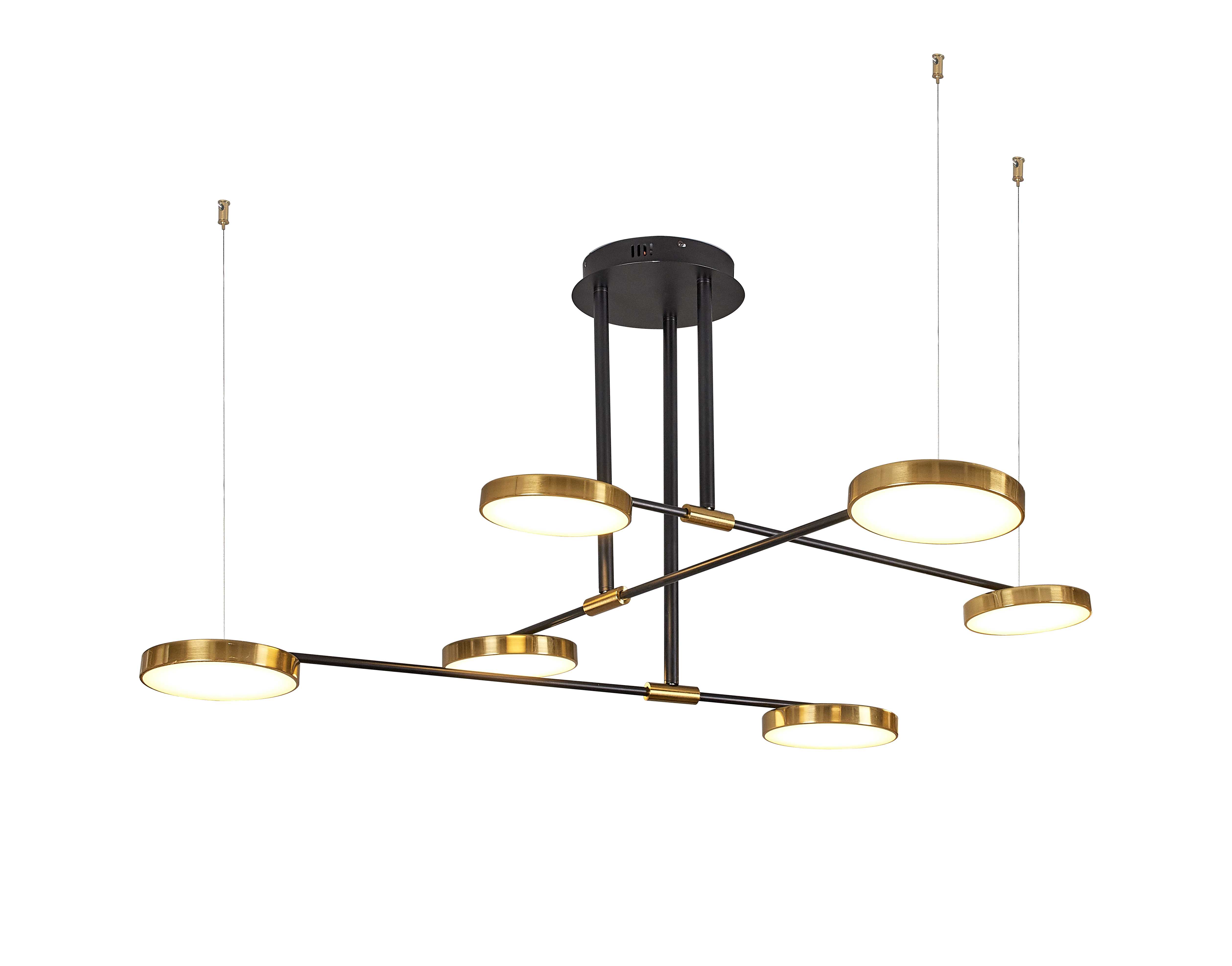 8028DW/6 BRASS+BLACK (1) Люстра (NW) #